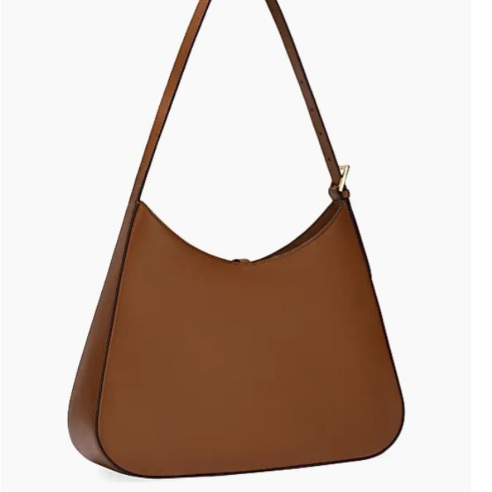 NWT - DeMellier Large Tokyo Leather Shoulder Bag Tan - Picture 3 of 14